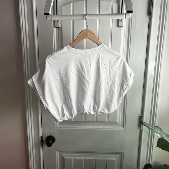 Bershka White Cropped Top - Picture 3 of 6